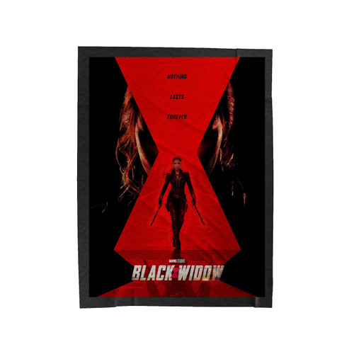 Nothing Lasts Forever Black Widow Velveteen Blanket