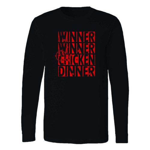 This classic fit winner winner chicken dinner long sleeve shirt is casually elegant and very comfortable. With fine quality print to make one stand out, it's a perfect fit for every occasion.