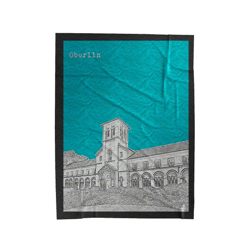 Oberlin Skyline Velveteen Blanket