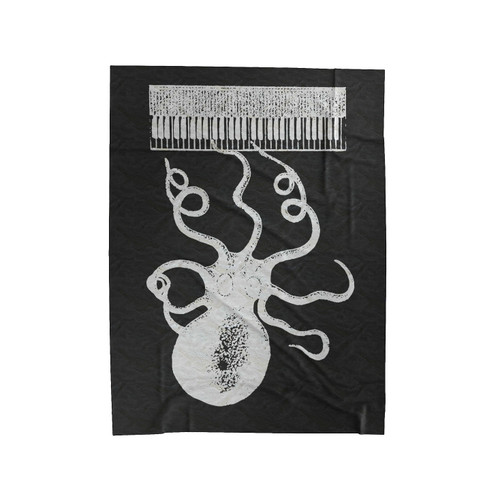 Octave Octopus Music Piano Velveteen Blanket