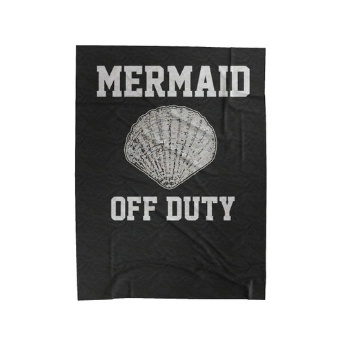 Off Duty Mermaid Velveteen Blanket