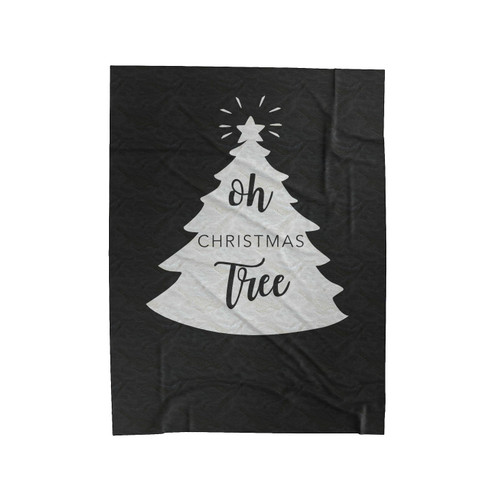 Oh Christmas Tree Christmas Winter Santa Star Holiday Velveteen Blanket