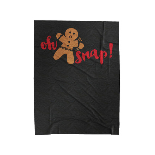 Oh Snap Christmas Gingerbread Velveteen Blanket