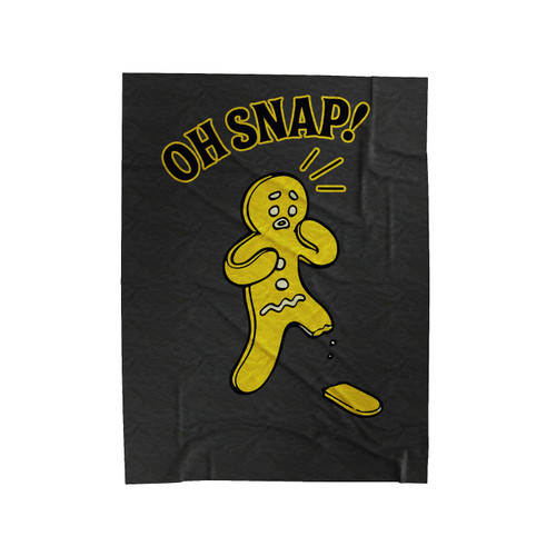 Oh Snap Gingerbread Man Velveteen Blanket