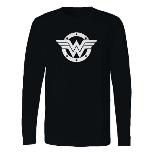 This classic fit wonder woman emblem long sleeve shirt is casually elegant and very comfortable. With fine quality print to make one stand out, it's a perfect fit for every occasion.