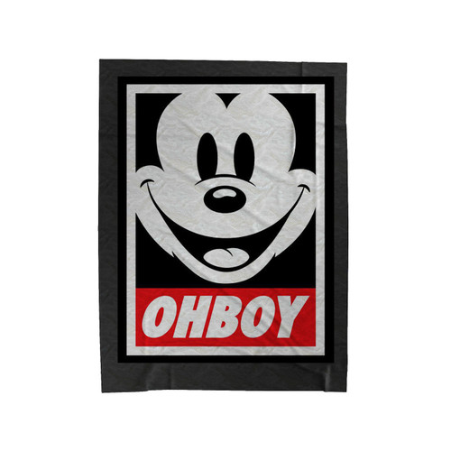 Ohboy Mickey Parodi Velveteen Blanket