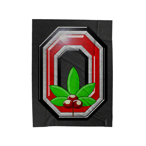 Ohio State Logo Camo O Velveteen Blanket