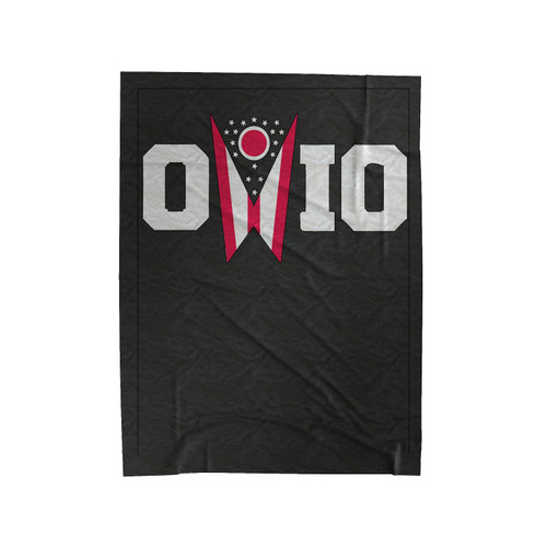 Ohio State Michigan Flag Velveteen Blanket