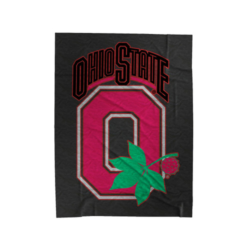 Ohio State University Logo Velveteen Blanket