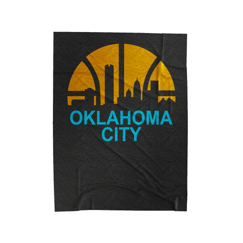 Okc Thunder Oklahoma City Velveteen Blanket