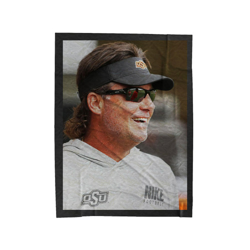 Oklahoma State Coach Mike Gundys Oan Velveteen Blanket