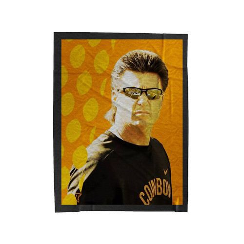 Oklahoma State Mike Gundy Velveteen Blanket