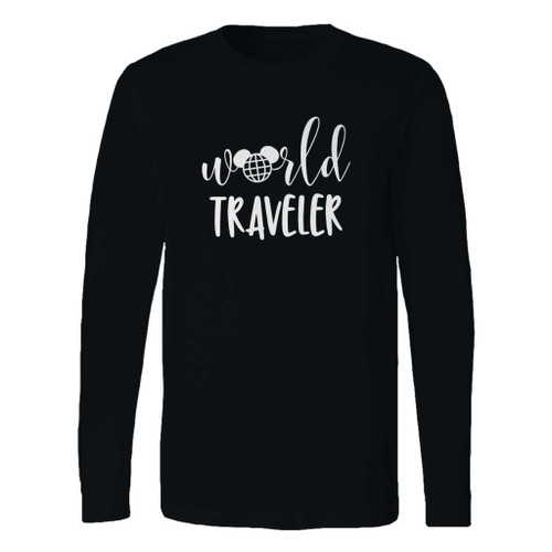 This classic fit world traveler disney inspired long sleeve shirt is casually elegant and very comfortable. With fine quality print to make one stand out, it's a perfect fit for every occasion.