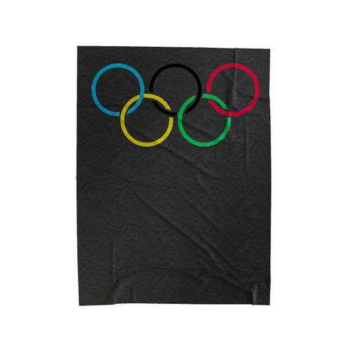 Olympic Rings Logo Velveteen Blanket