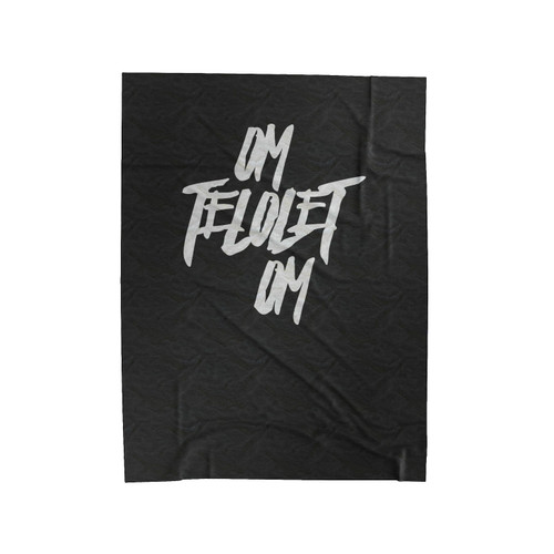 Om Telolet Om Hardlettering Velveteen Blanket