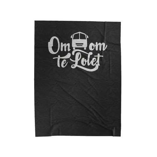 Om Telolet Om Word Velveteen Blanket