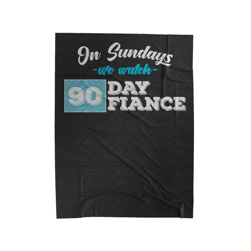 On Sundays Velveteen Blanket