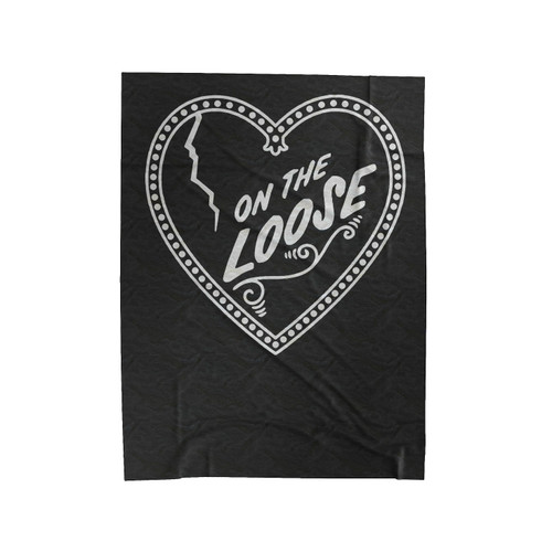 On The Loose Heart Velveteen Blanket
