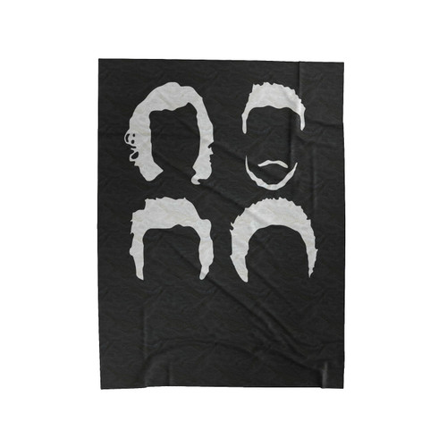 One Direction Hair Silhouette Velveteen Blanket