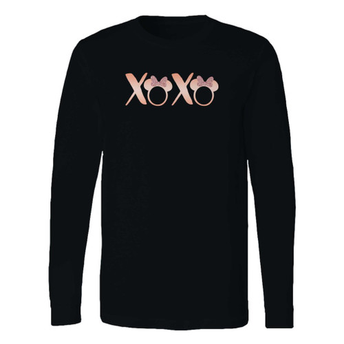This classic fit xoxo with minnie head custom long sleeve shirt is casually elegant and very comfortable. With fine quality print to make one stand out, it's a perfect fit for every occasion.