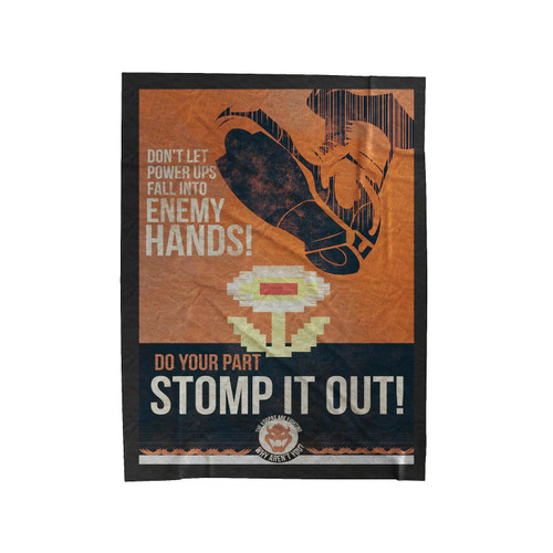 One Of The Mario Propaganda Velveteen Blanket