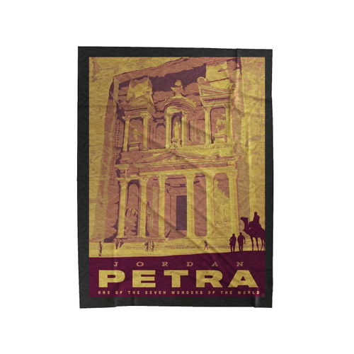 One Of The Seven Wonders Of The World Velveteen Blanket