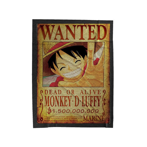 One Piece D Luffy Wanted Velveteen Blanket