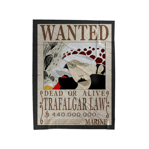 One Piece Trafalgar Shanks Bounty Wanted Velveteen Blanket