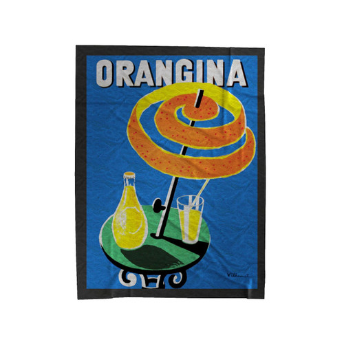 Orangina Velveteen Blanket