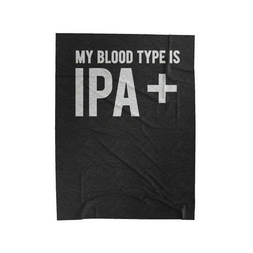 Original Blood Type Ipa Velveteen Blanket