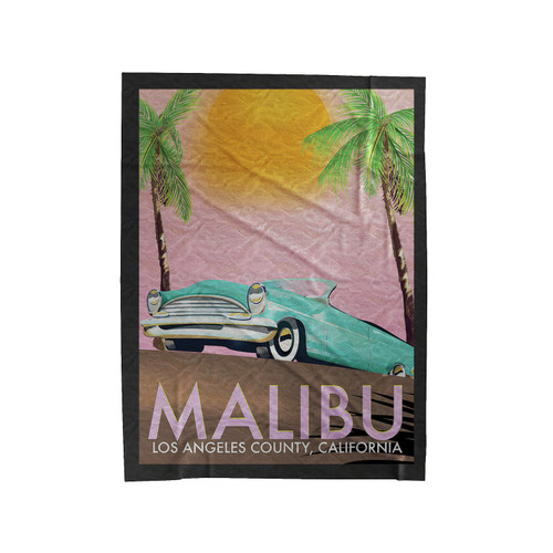 Orlando Vintage Malibu Los Angeles Velveteen Blanket