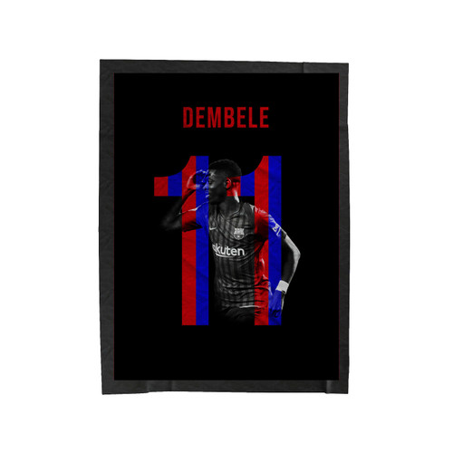 Ousmane Dembele Fc Barcelona Velveteen Blanket