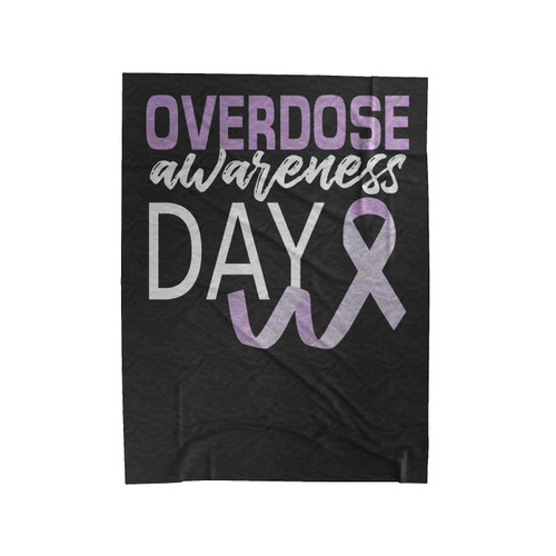 Overdose Awareness Day 1 Velveteen Blanket