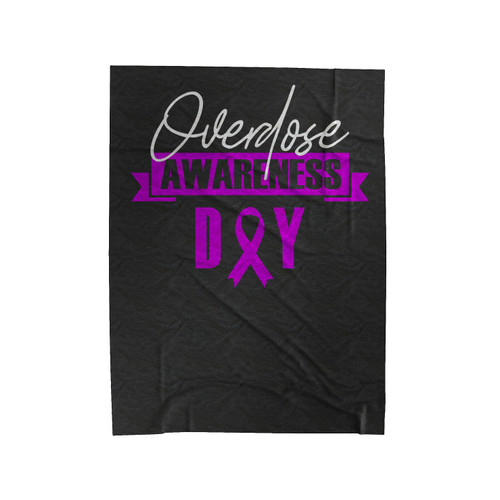 Overdose Awareness Day 2 Velveteen Blanket