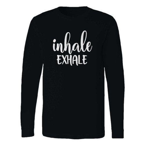 This classic fit yoga lovers inhale exhale meditation custom long sleeve shirt is casually elegant and very comfortable. With fine quality print to make one stand out, it's a perfect fit for every occasion.