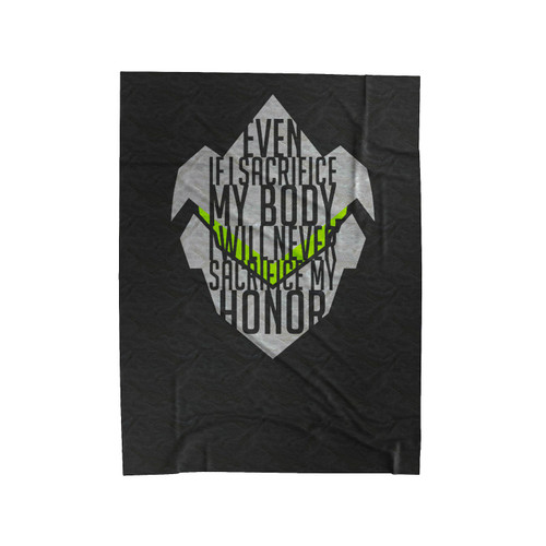 Overwatch Genji Quote Velveteen Blanket