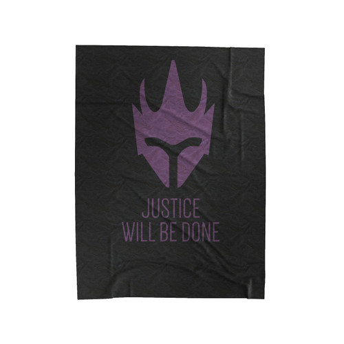 Overwatch Reinhart Quote Velveteen Blanket