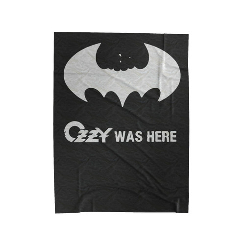 Ozzy Was Here Ozzy Osbourne Bat Man Velveteen Blanket