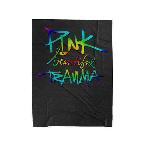 P!Nk Beautiful Trauma Velveteen Blanket