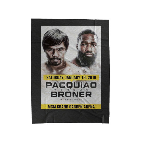 Pacquiao Vs Broner Pacbroner Velveteen Blanket