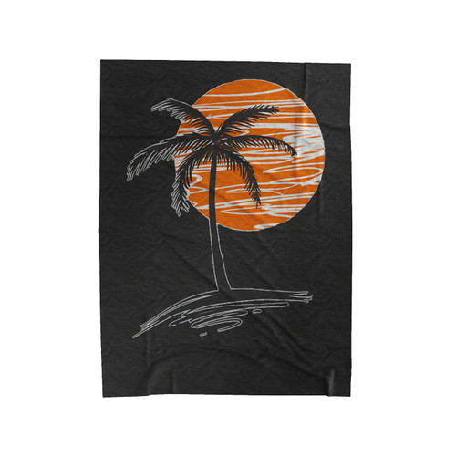 Palm Tree Velveteen Blanket