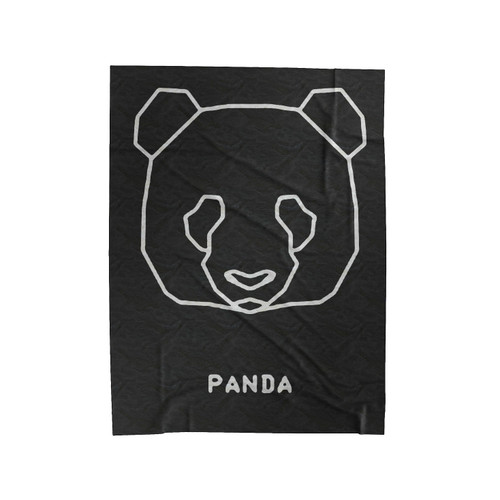 Panda Face Origami Velveteen Blanket