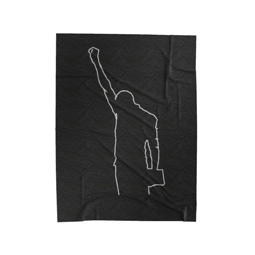 Panther Black Power Salute Velveteen Blanket