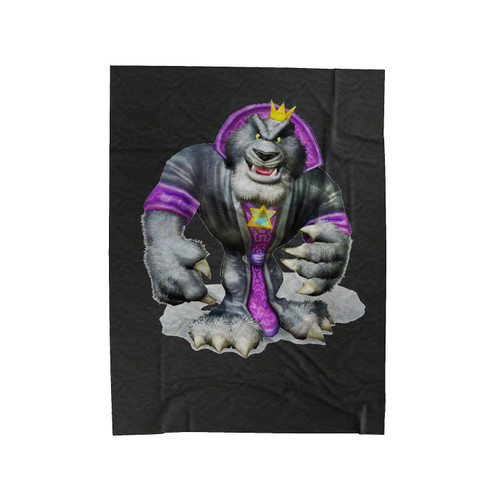 Panther King Velveteen Blanket