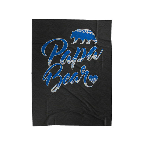 Papa Bear Father Day Gift Velveteen Blanket