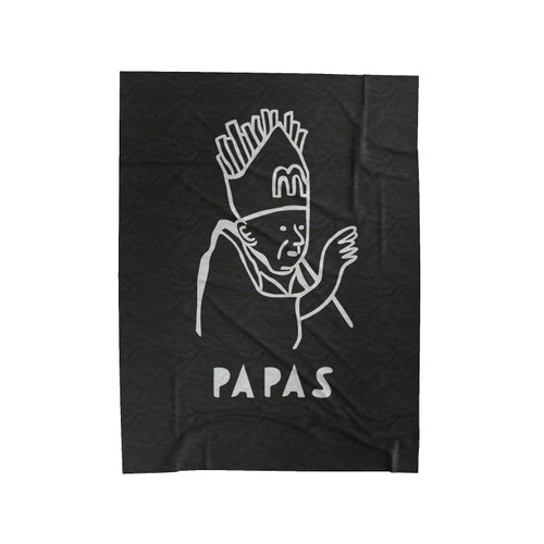 Papas Potatoes Food Fun Design Illustration Funny Velveteen Blanket