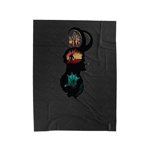 Paranormal Agents Hellboy And Abe Sapien Velveteen Blanket