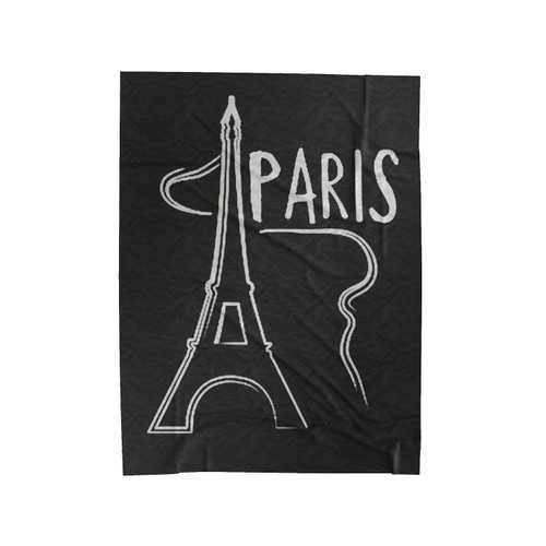 Paris Eiffel Tower Paris Velveteen Blanket