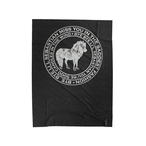 Parks & Rec Lil Sebastian Song Velveteen Blanket