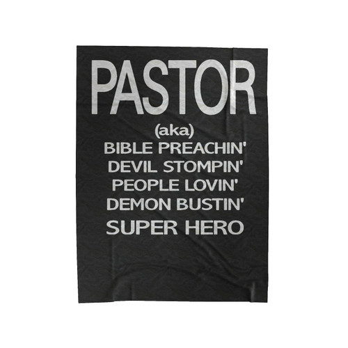 Pastor Appreciation Velveteen Blanket
